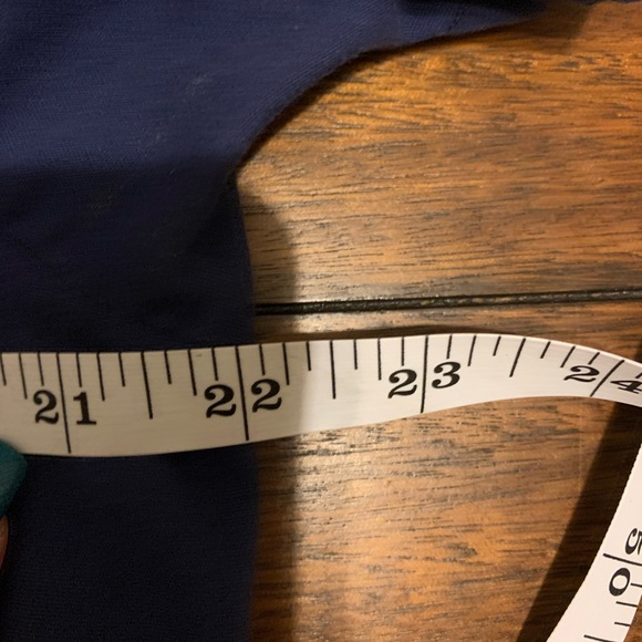 DICKIES UNISEX V-NECK ONE POCKET SCRUB TOP - NAVY Both Top/Bottom Included - Picture 6 of 6